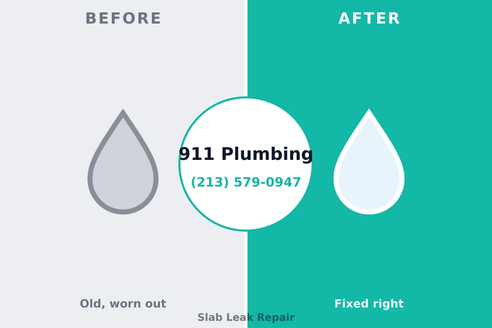 Before and after: plumbing repair Grandview, WA